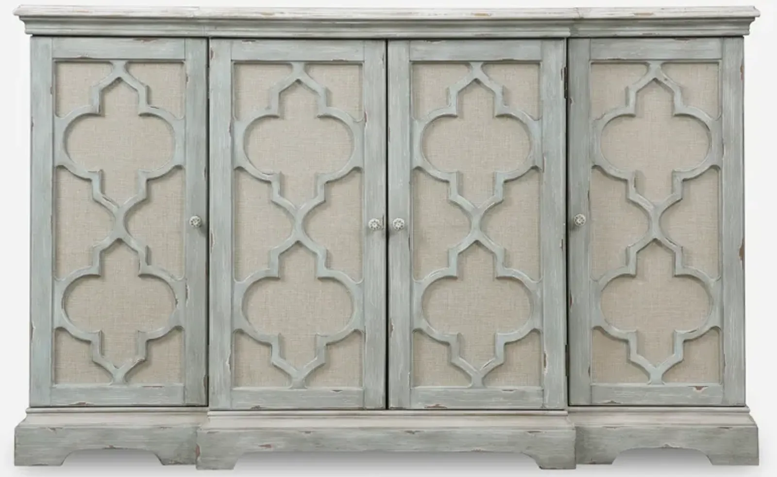 Sophie 4 Door Grey Cabinet