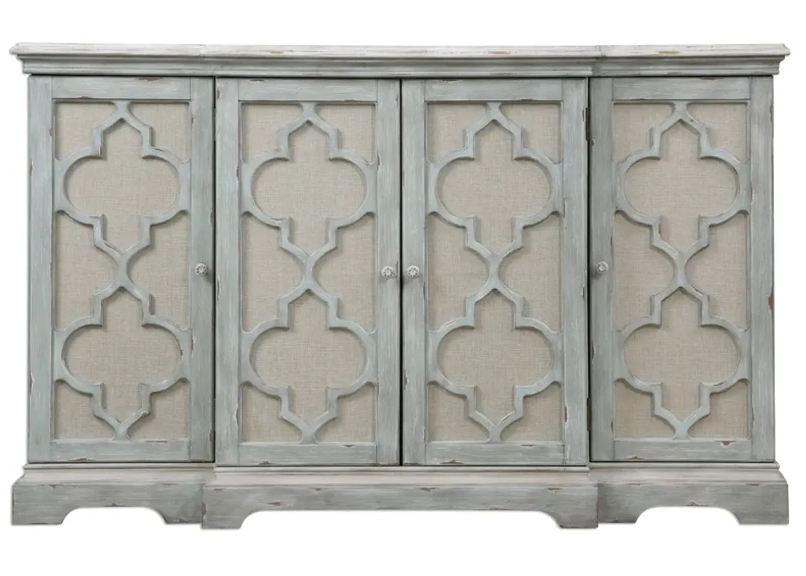 Sophie 4 Door Grey Cabinet