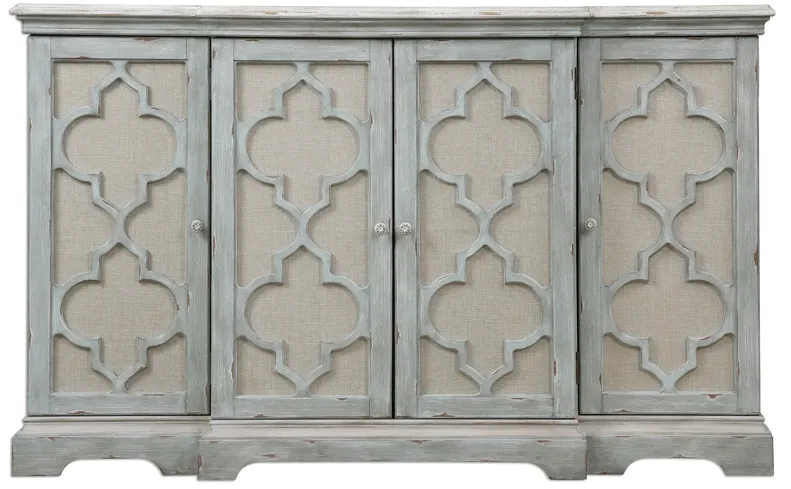 Sophie 4 Door Grey Cabinet