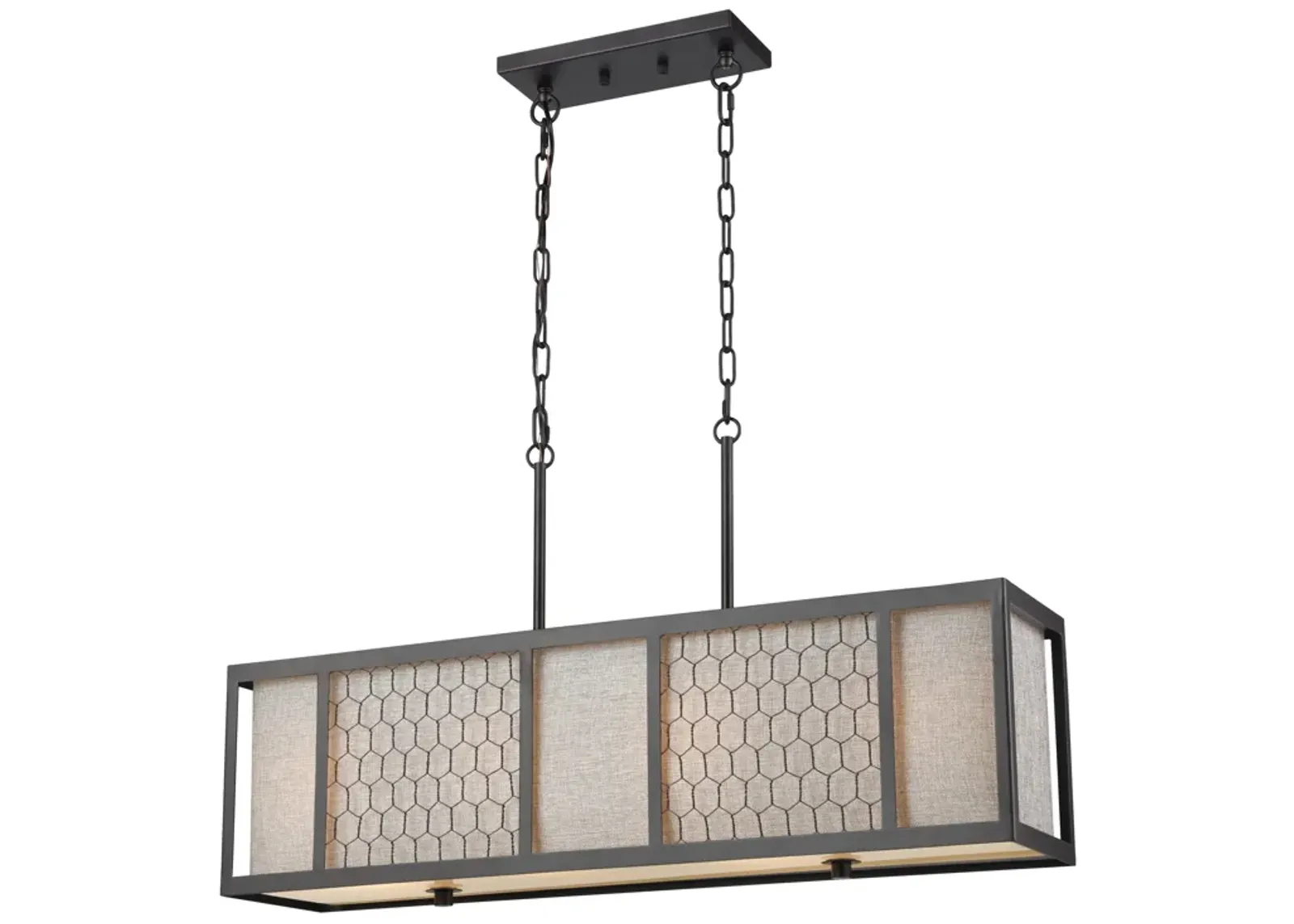 Filmore 35" Wide 4-Light Chandelier - Oil Rubbed Bronze