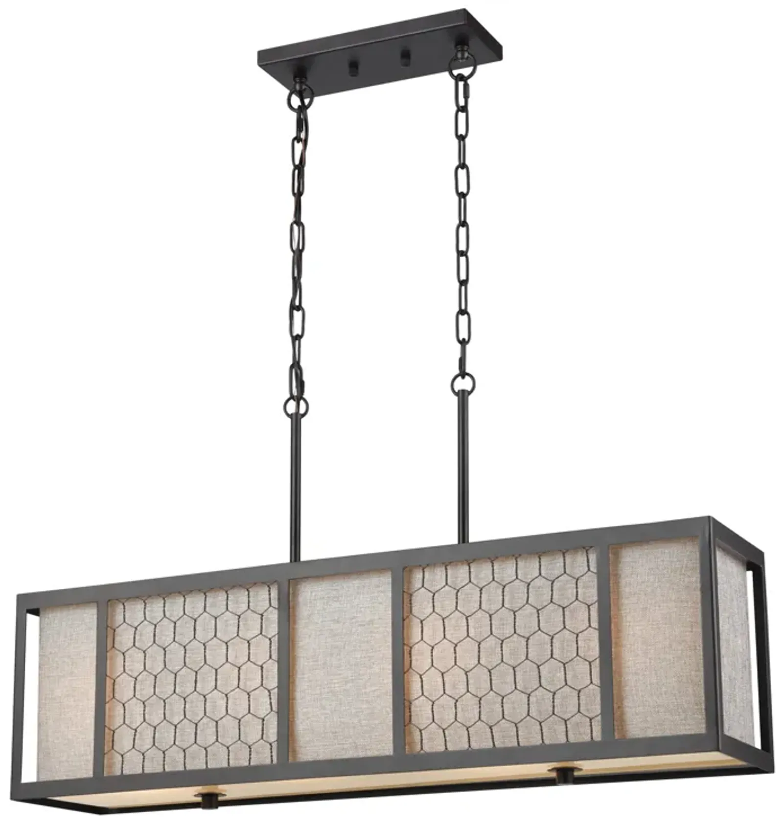 Filmore 35" Wide 4-Light Chandelier - Oil Rubbed Bronze