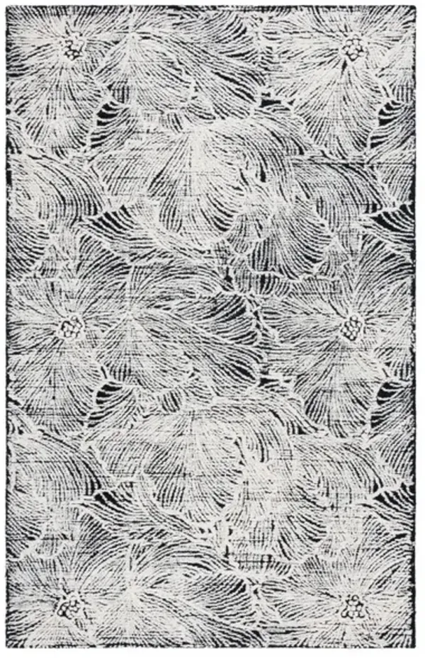 EBONY 101 Black  6' X 9' Medium Rectangle Rug