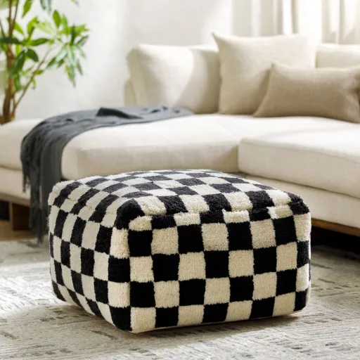 Lukas LKPF-002 14"H x 24"W x 24"D Pouf