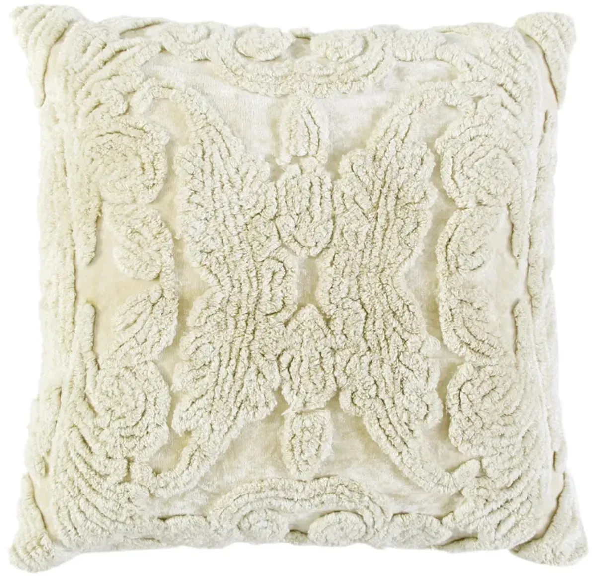 Butterfly Ivory Pillow