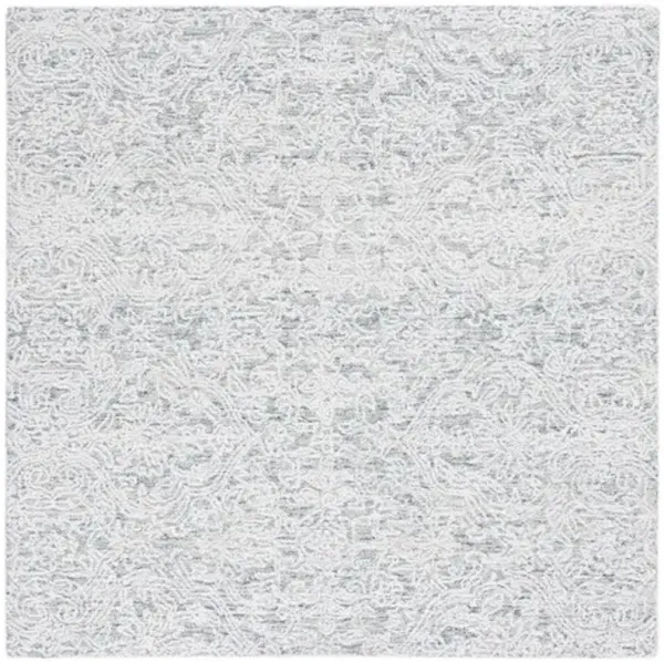 EBONY 209 Blue  6' X 6' Square Square Rug