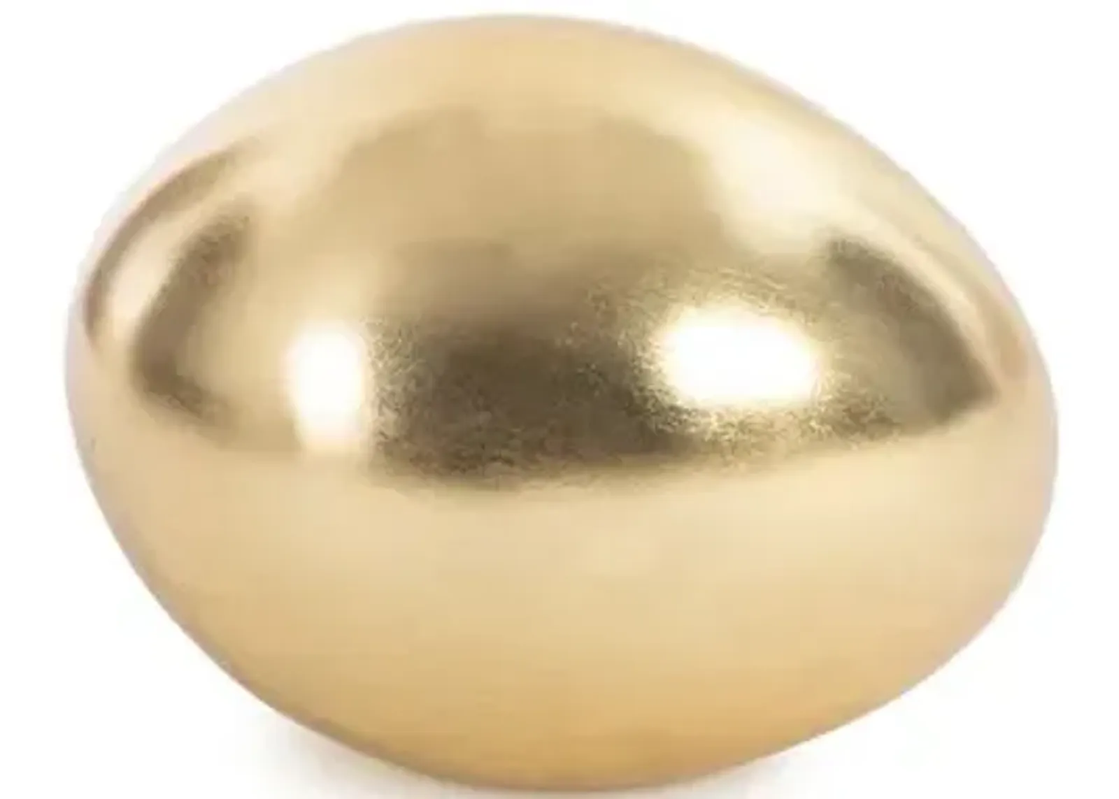 sauropod egg, gold leaf, sm