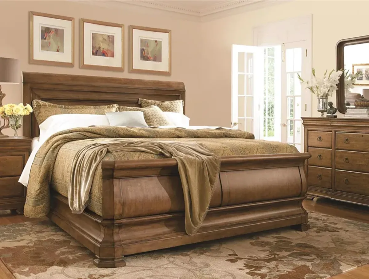 Louie P's Sleigh Bed Complete King 6/6