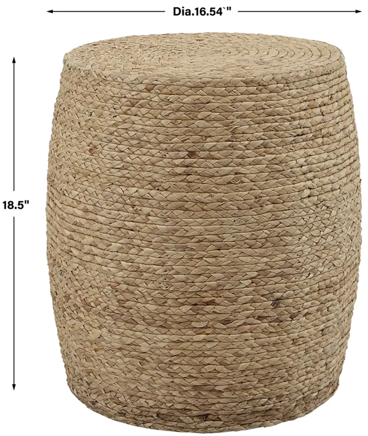 Resort Straw Accent Stool