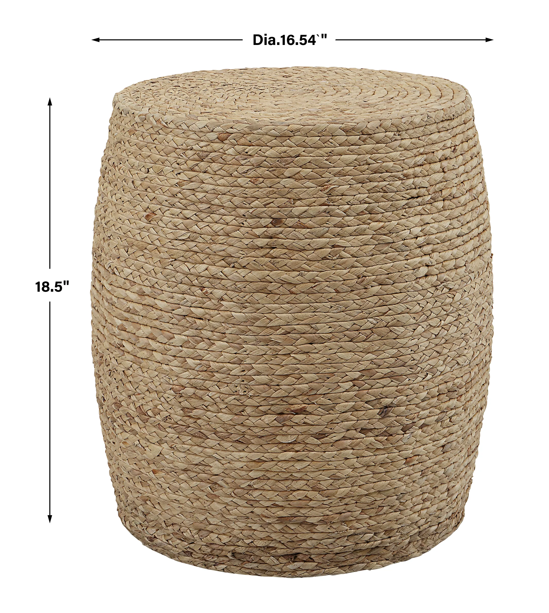 Resort Straw Accent Stool