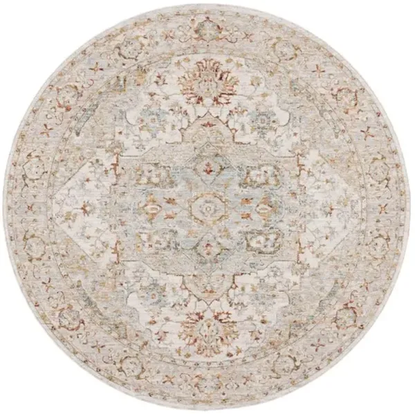 HAMILTON 110 Blue 6'-7' X 6'-7' Round Round Rug