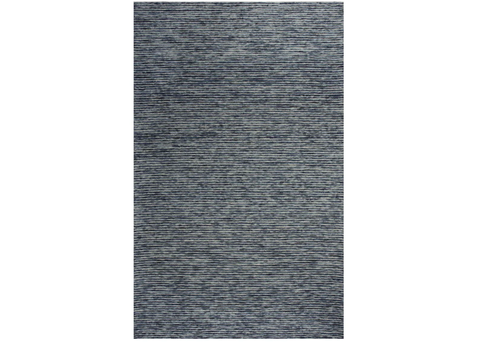 Berkshire Blue stripes Wool 5' x 7'6" Rectangle Rug