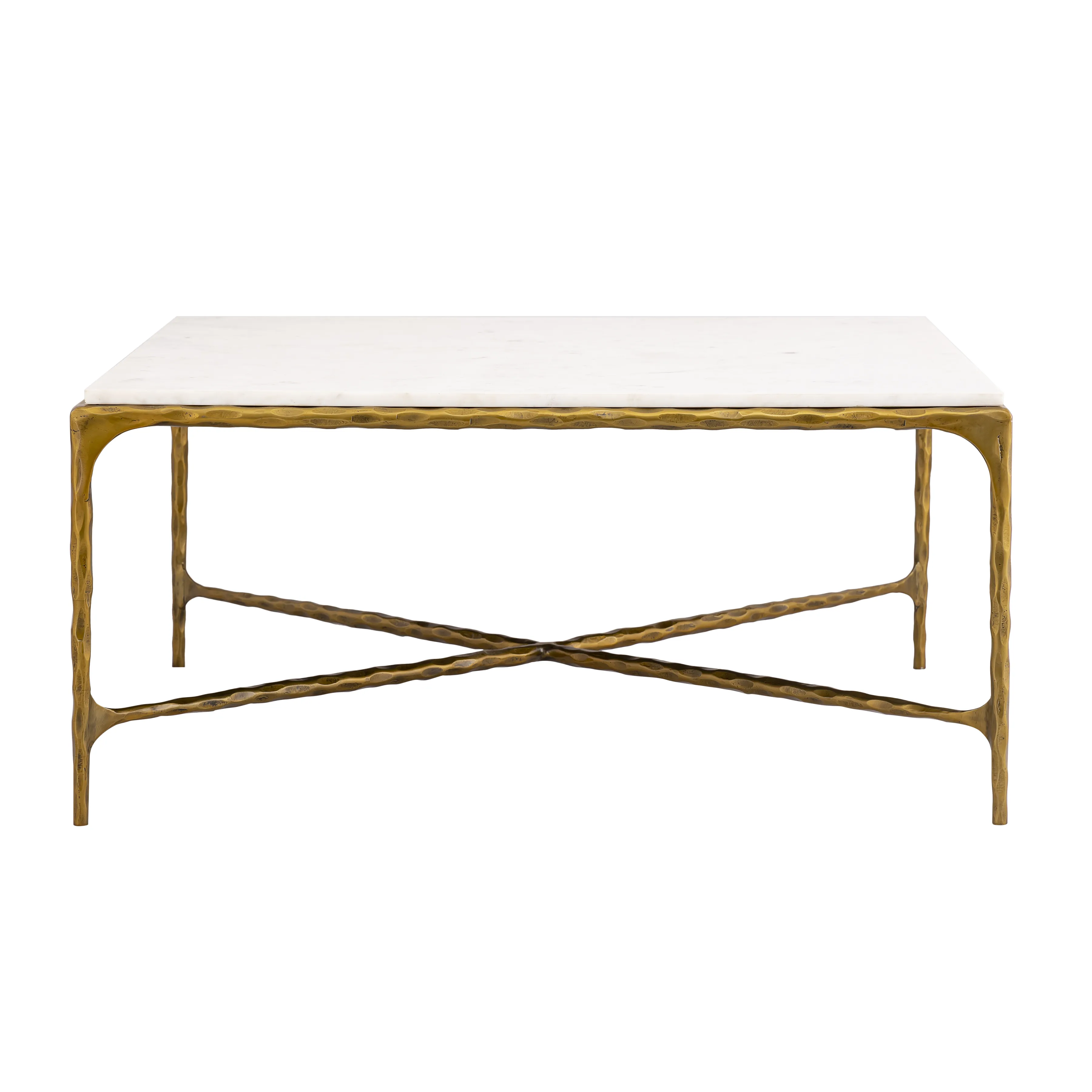 Seville Forged Coffee Table - Antique Brass