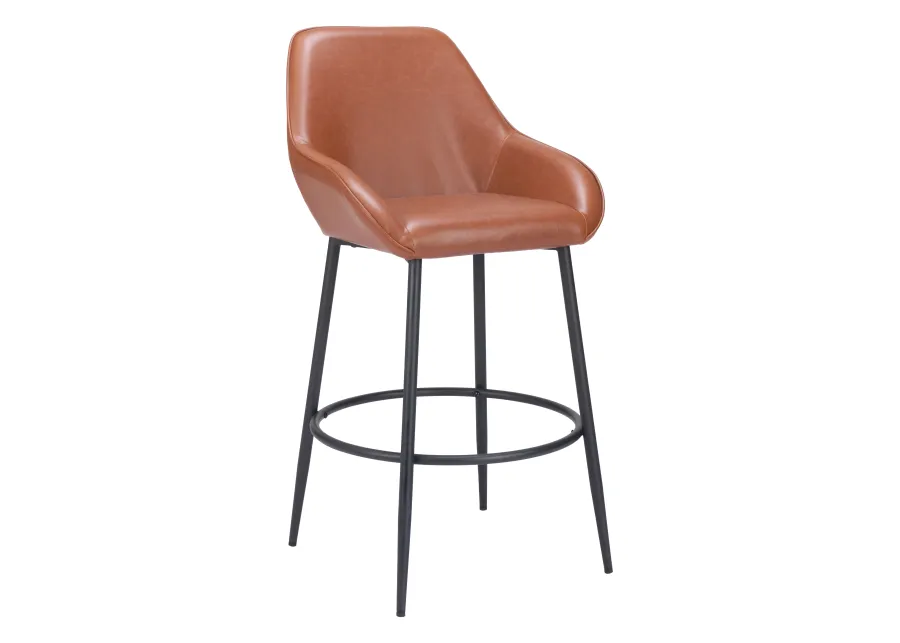 Vila Barstool (Set of 2) Brown