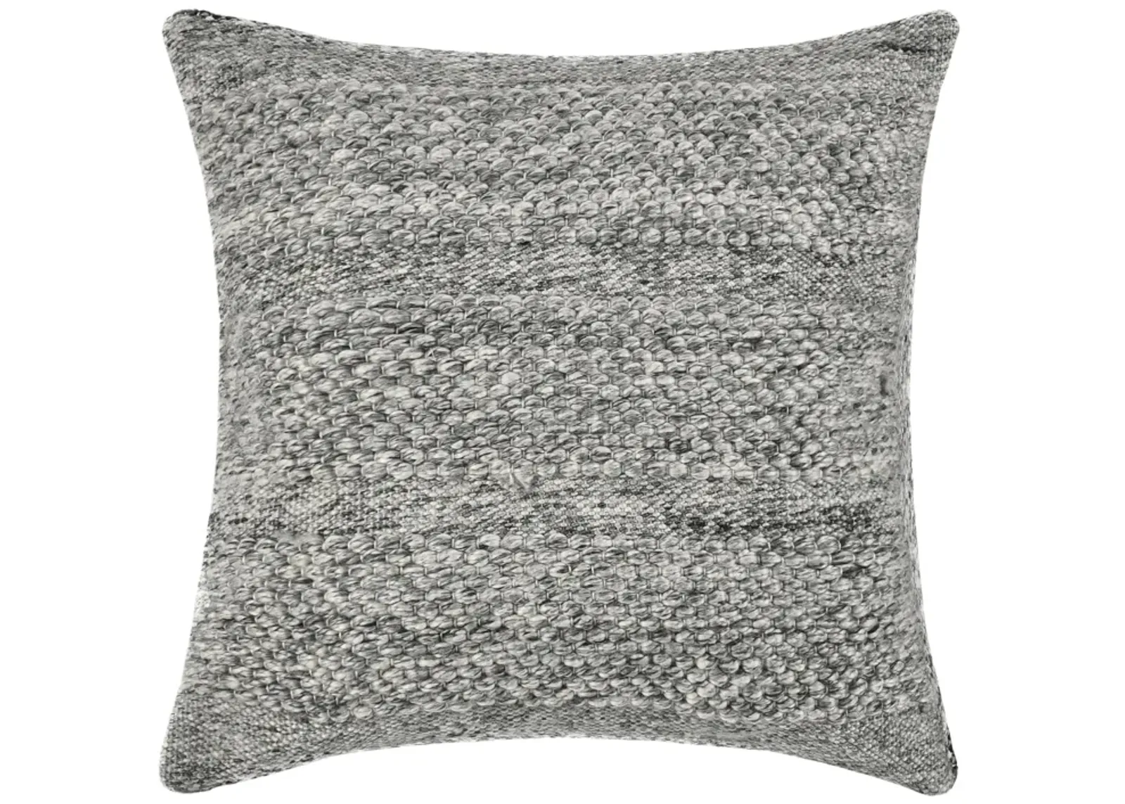 Ford 24" Recycled Fabric Fabric Throw Pillow, Gray