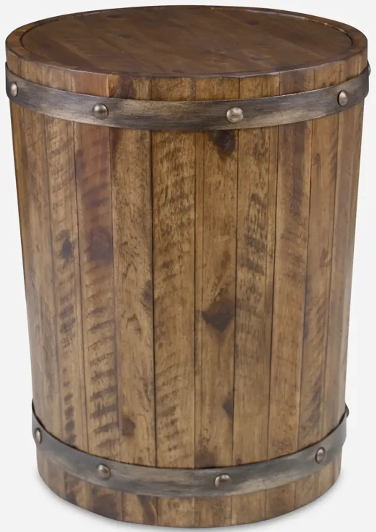 Ceylon Wine Barrel Side Table