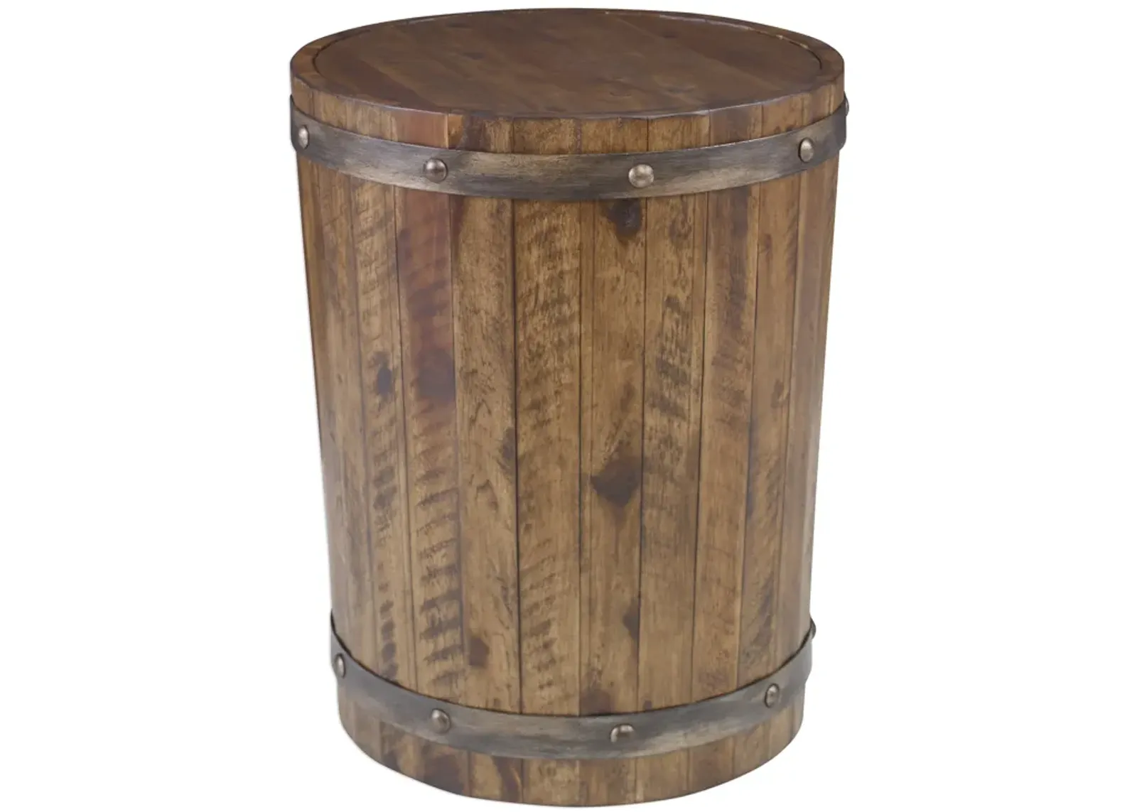 Ceylon Wine Barrel Side Table