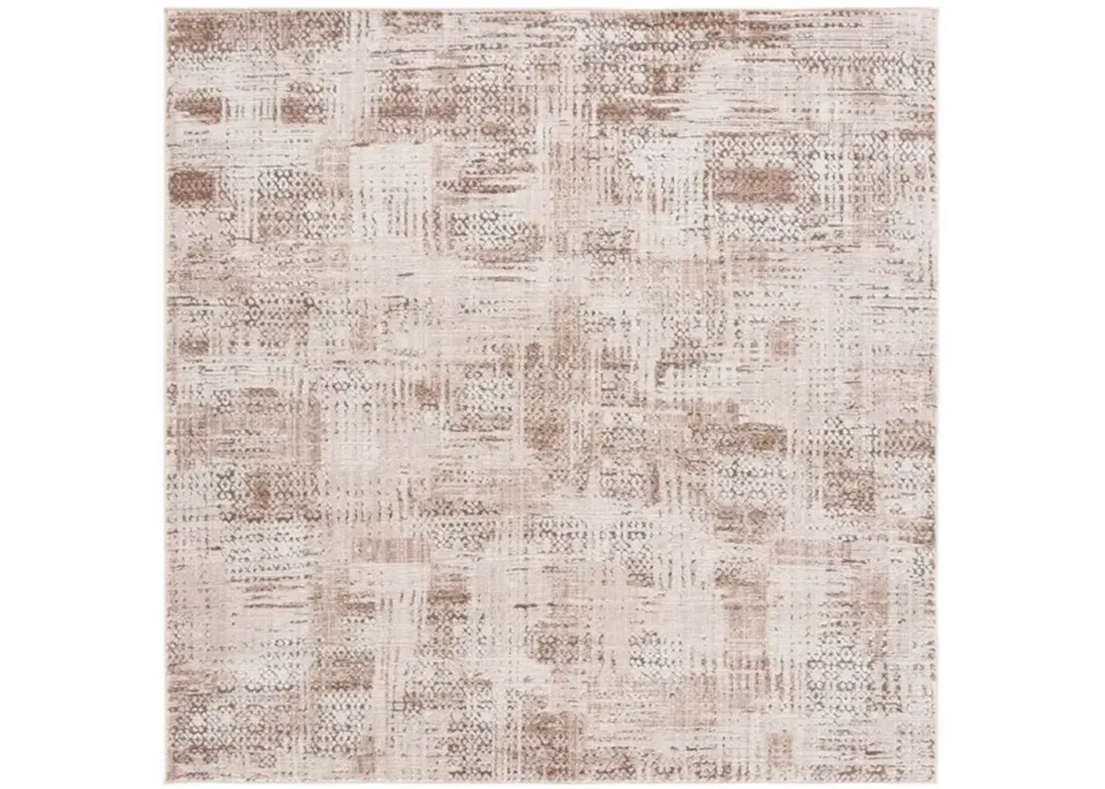 WHISPER 812 Beige 6'-7' X 6'-7' Square Square Rug