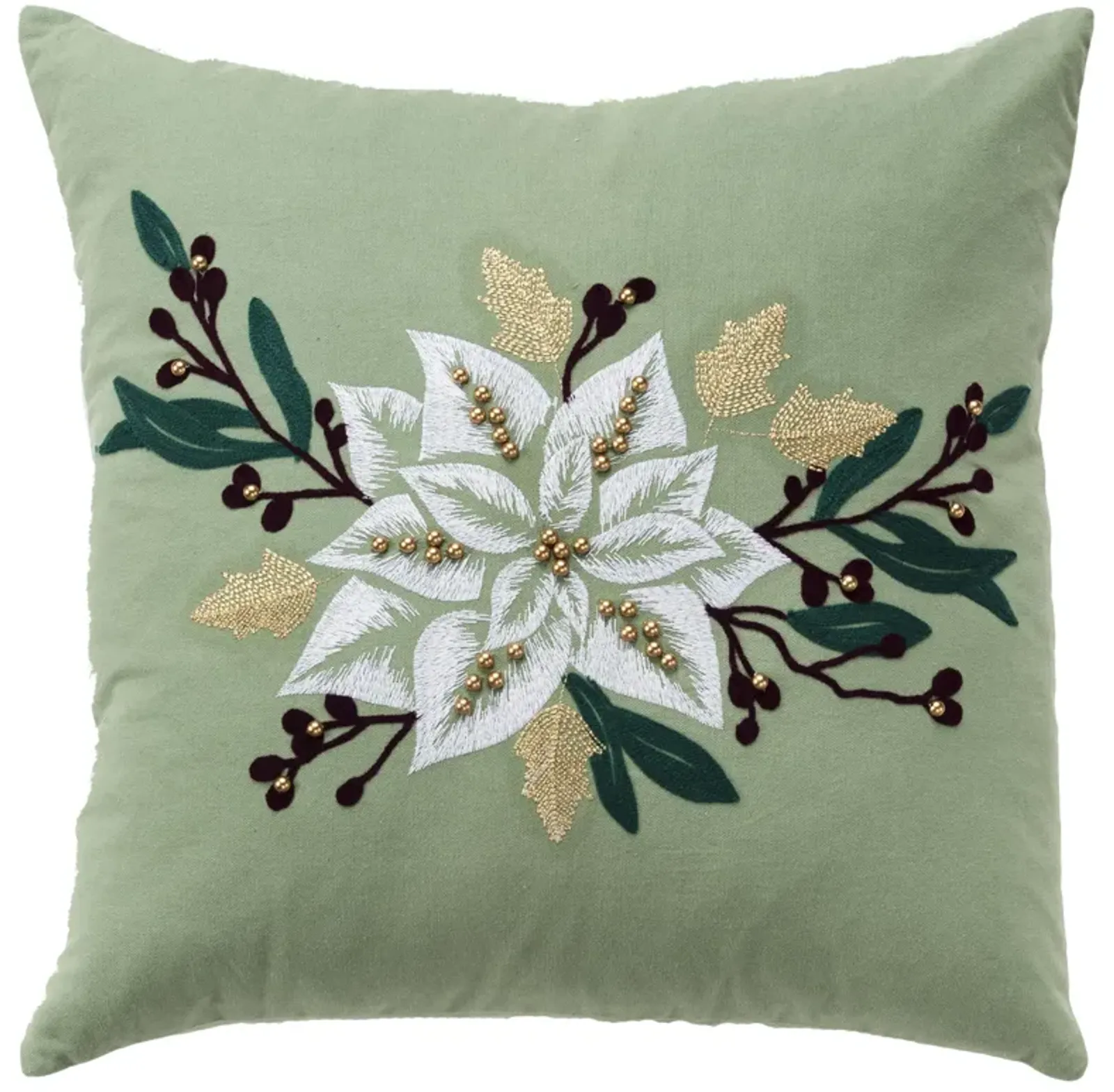 HOLIDAY 2022 Botanical White Pillow