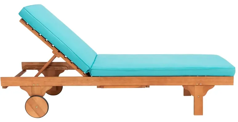 NEWPORT CHAISE LOUNGE CHAIR WITH SIDE TABLE