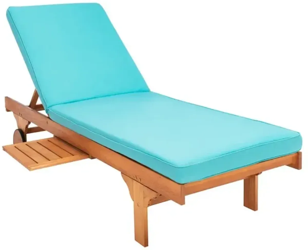 NEWPORT CHAISE LOUNGE CHAIR WITH SIDE TABLE