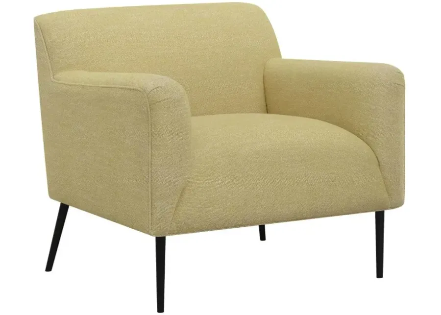 Darlene Upholstered Track Arms Accent Chair Lemon