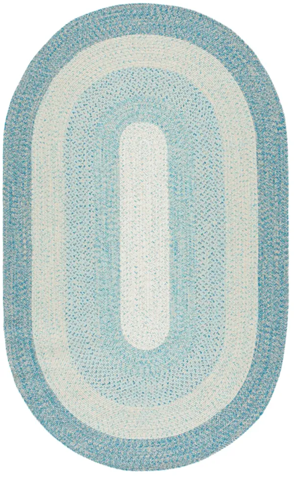 BRAIDED Hand Woven 8' x 10' Oval area rug