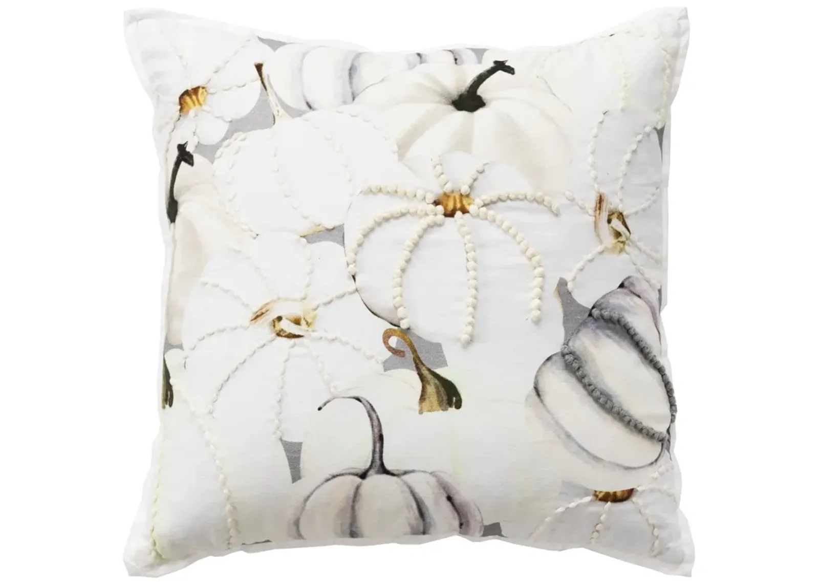 HARVEST 2022 Pumpkin Grey Pillow