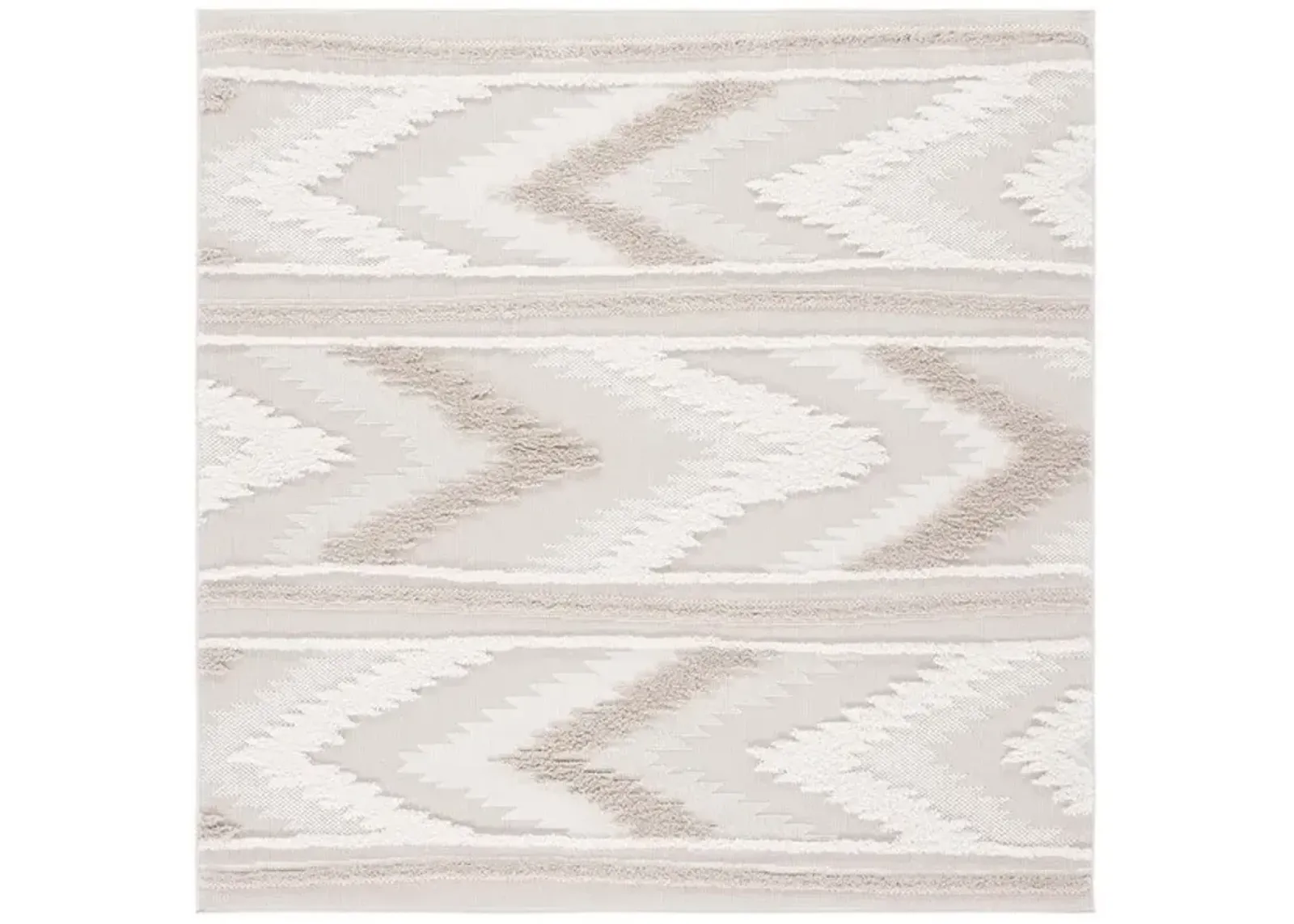 TRENDS 110 Beige 6'-7' X 6'-7' Square Square Rug