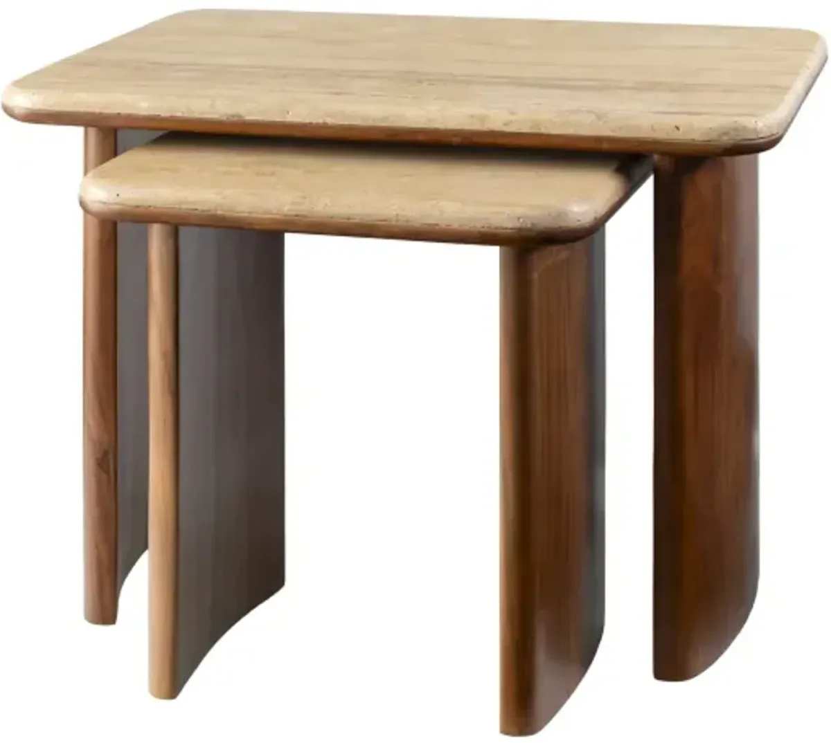 Aluna UAN-001 18"H x 24"W x 16"D,  16"H x 15"W x 12"D End Table