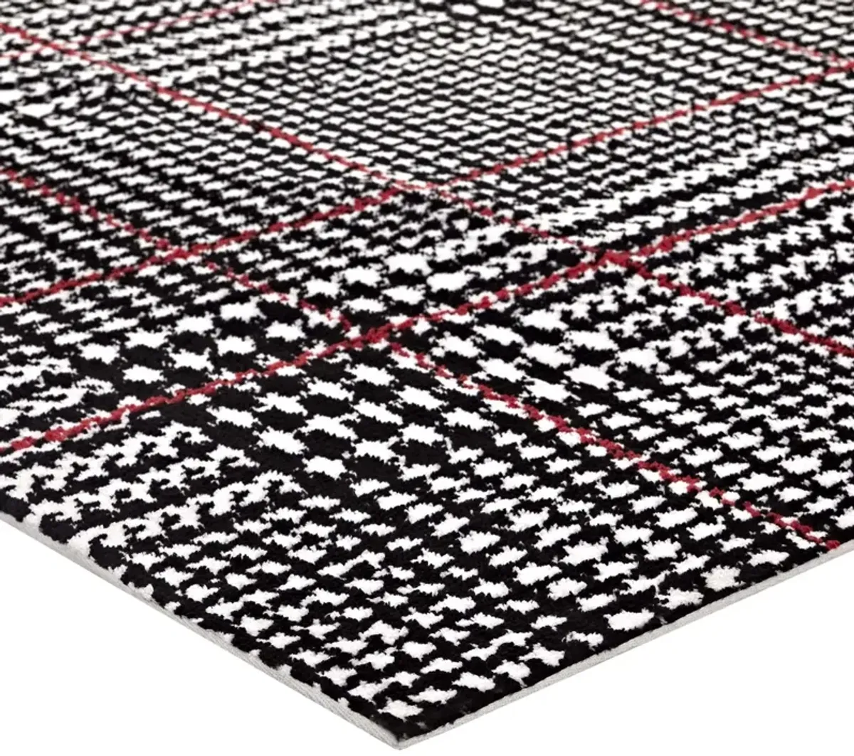 Kaja Abstract Plaid 5x8 Area Rug