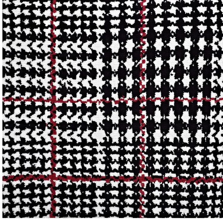 Kaja Abstract Plaid 5x8 Area Rug