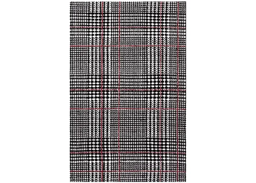 Kaja Abstract Plaid 5x8 Area Rug