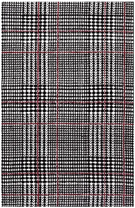 Kaja Abstract Plaid 5x8 Area Rug