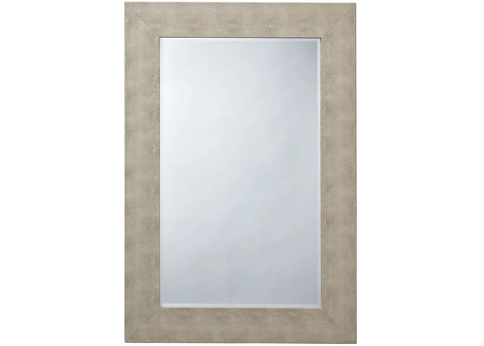 Structure Shagreen Rectangle Mirror, Ivory