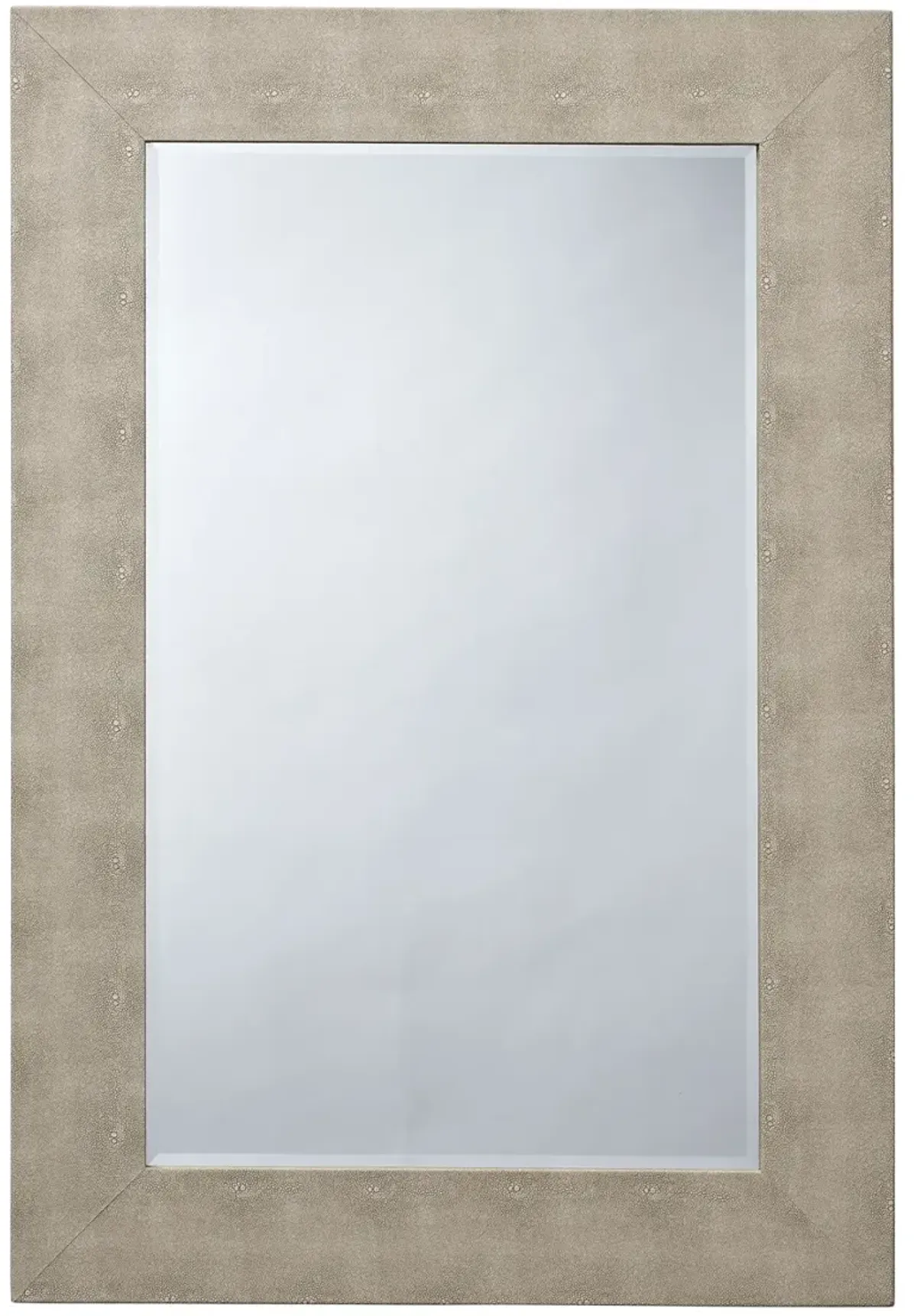 Structure Shagreen Rectangle Mirror, Ivory