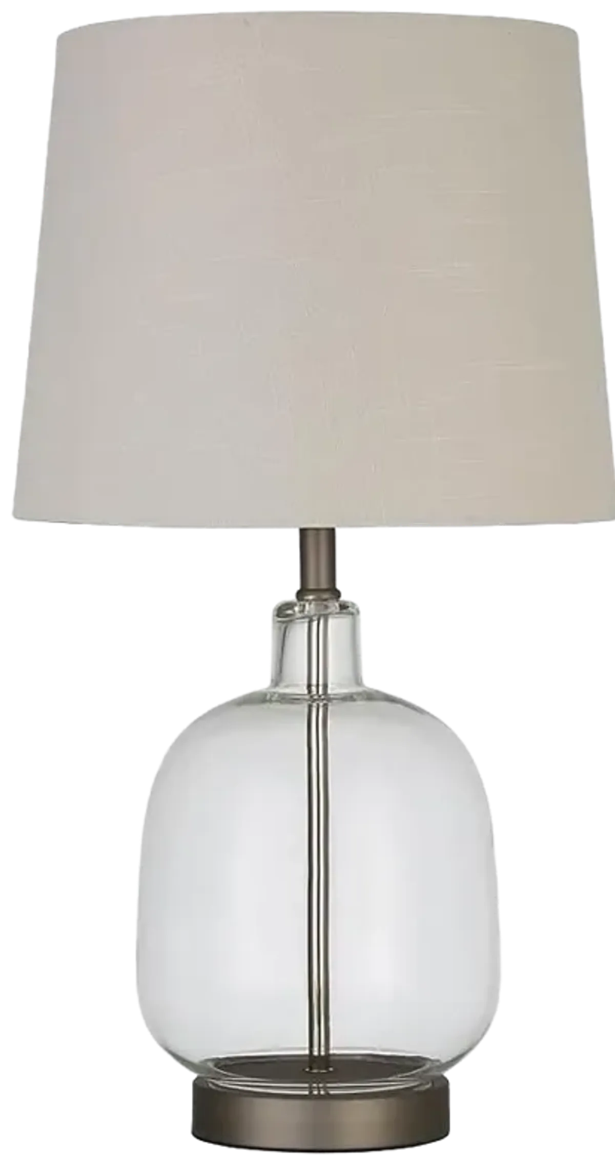 Costner Empire Table Lamp Beige and Clear