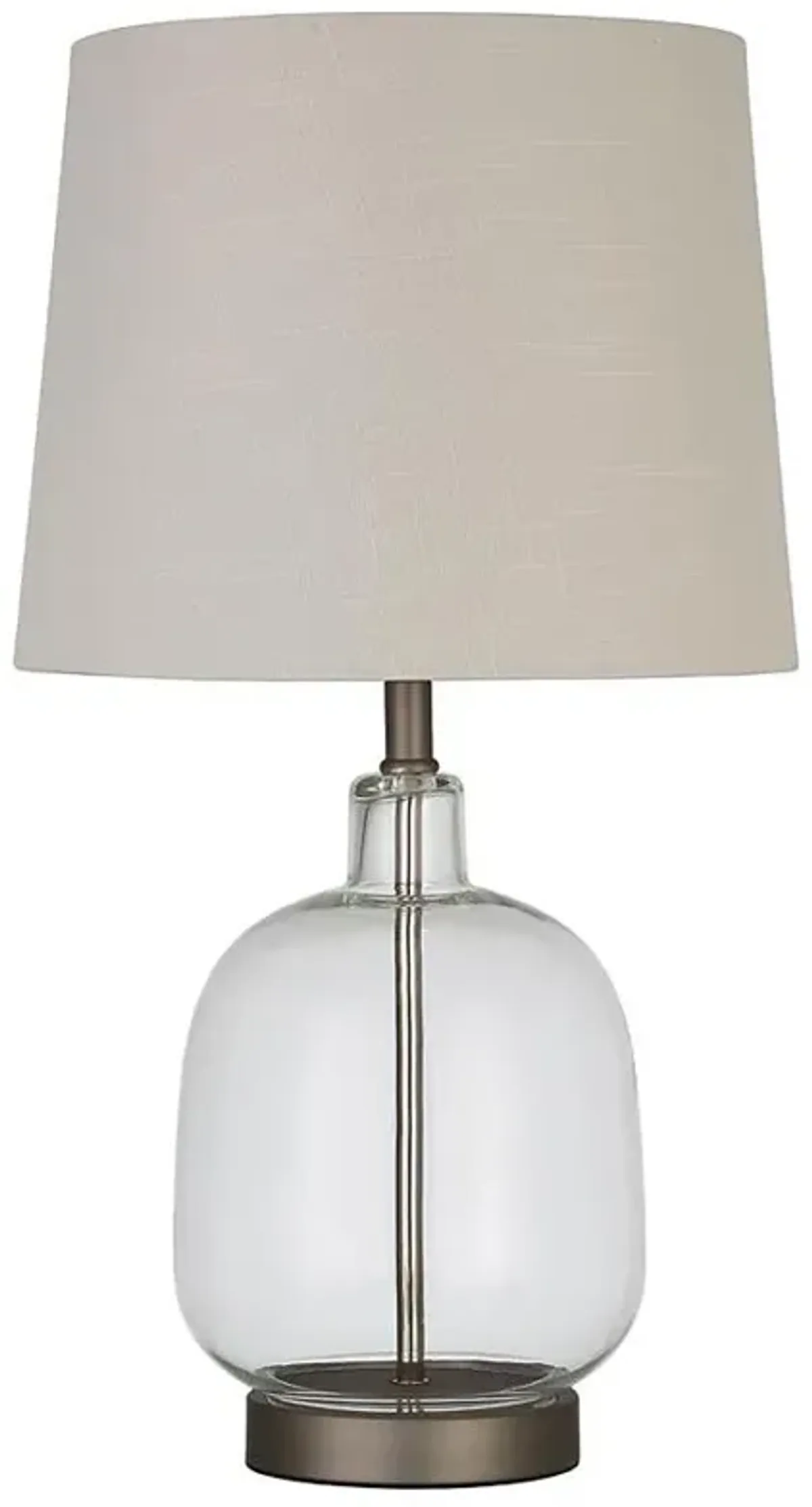 Costner Empire Table Lamp Beige and Clear