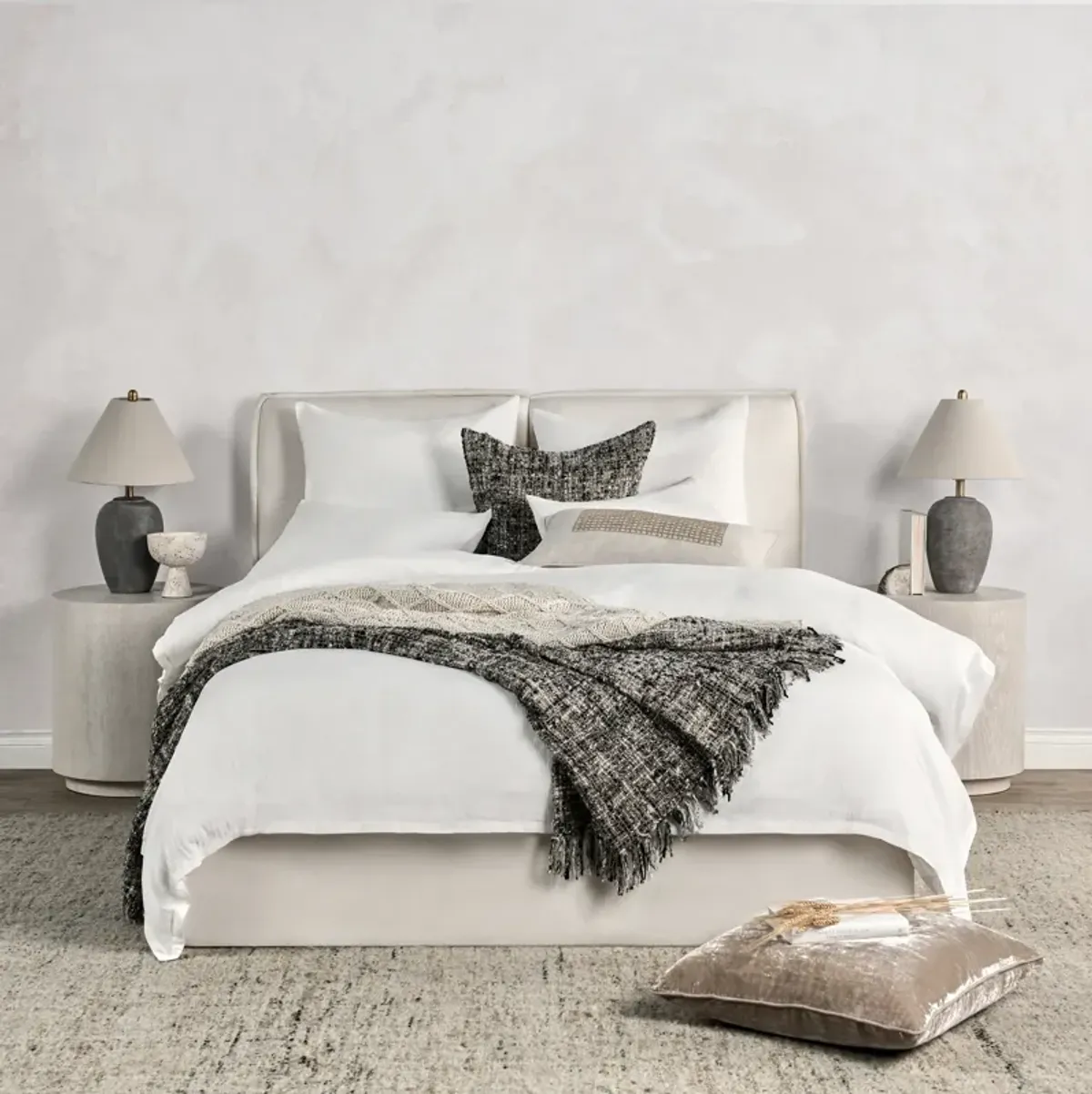 Jayson Linen Cashmere Queen Beige Duvet