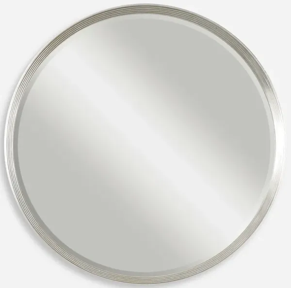Serenza Round Silver Mirror