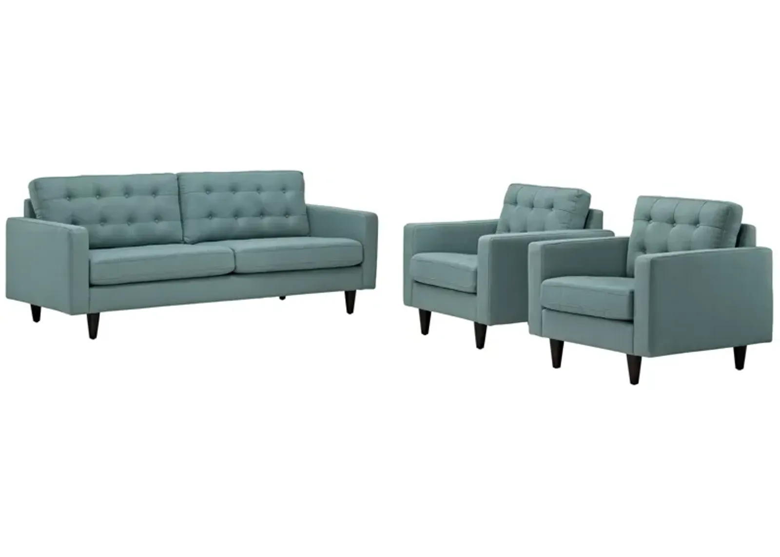 Empress Sofa and Armchairs Set of 3