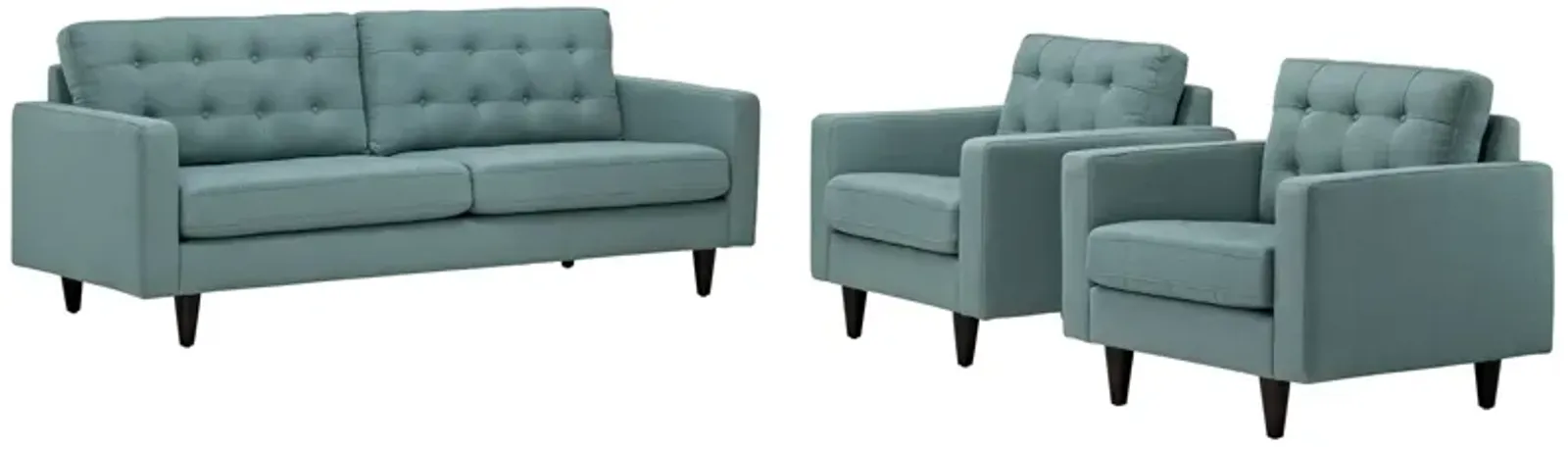 Empress Sofa and Armchairs Set of 3