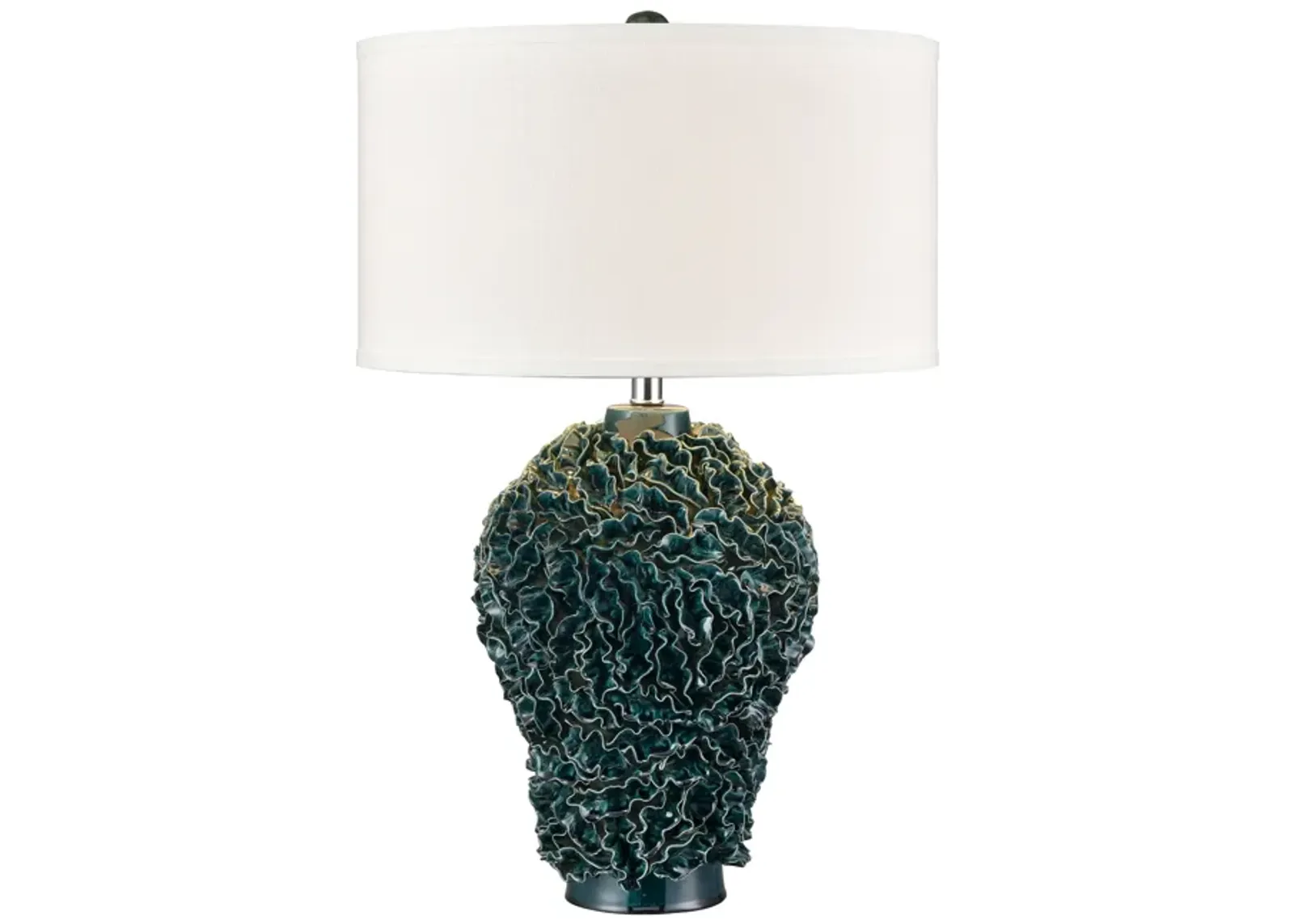 Larkin 27.5'' High 1-Light Table Lamp - Green Glaze