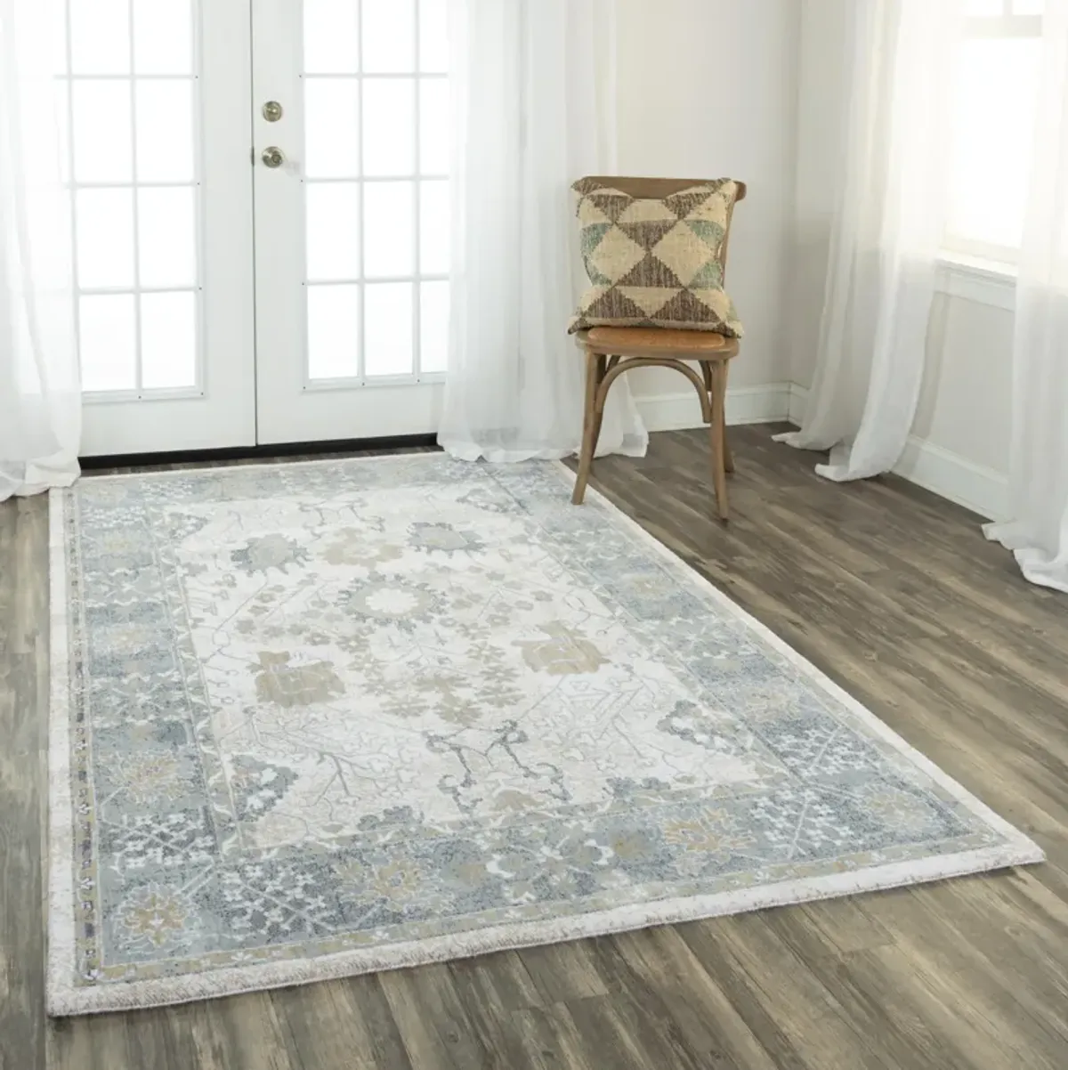 Elite Ivory  Recycled Polyester 8' x 10' Rectangle Rug