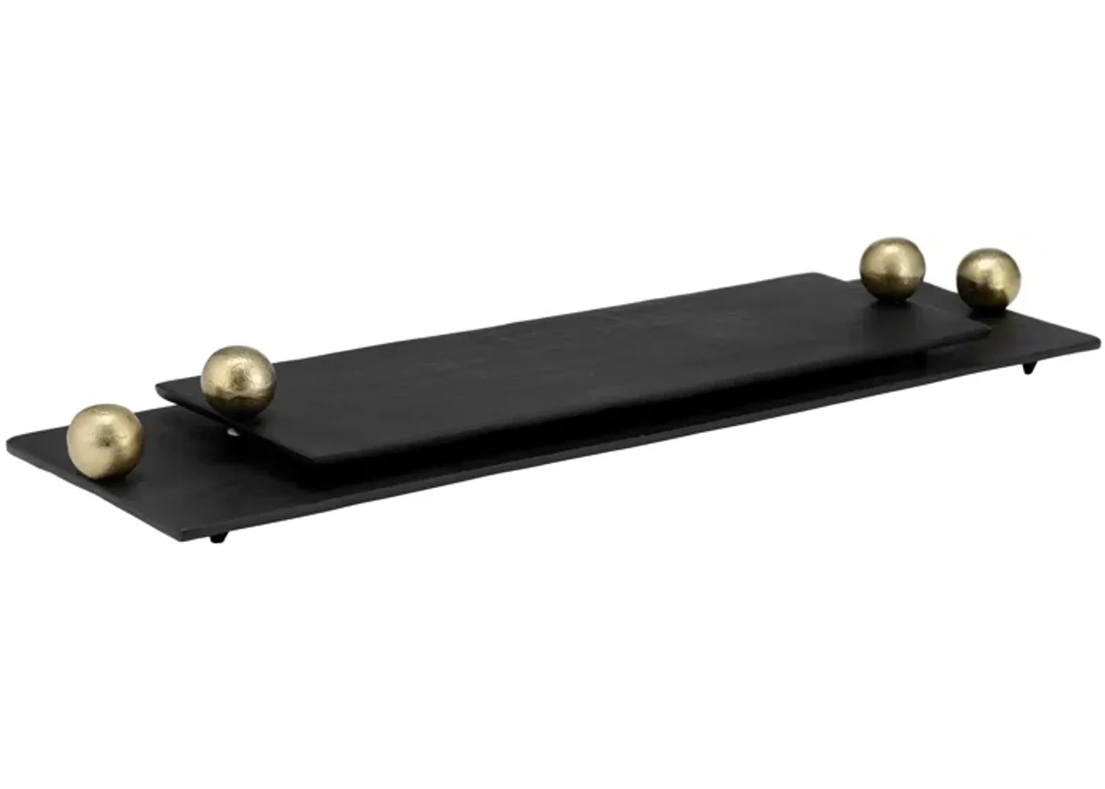 Flat Tray With Knob Handles