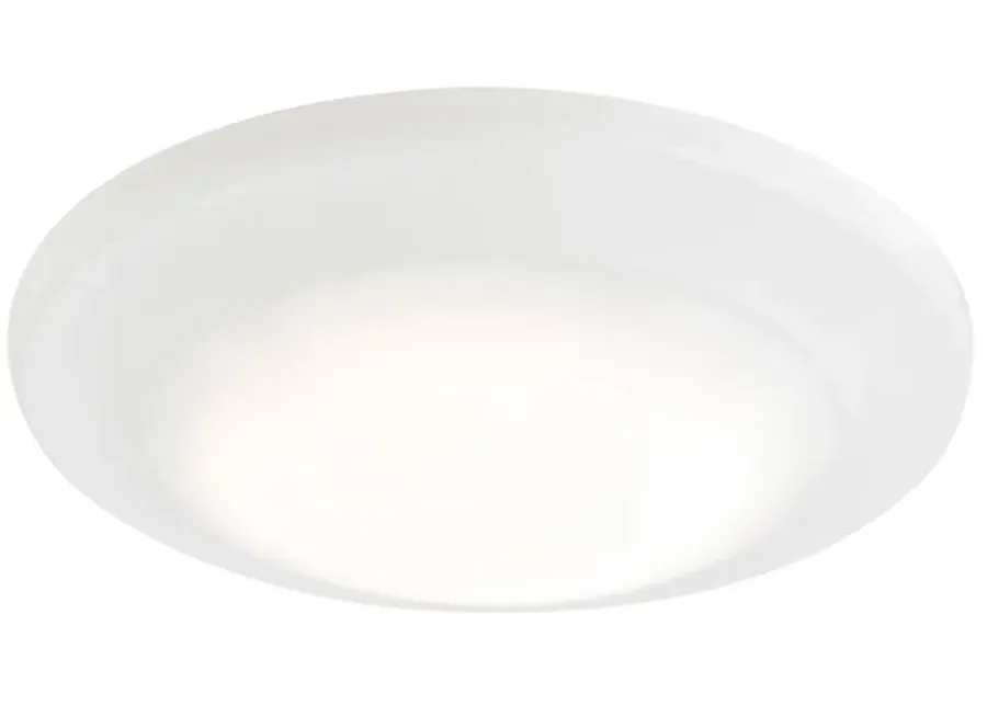 Plandome 1-Light Recessed Light in Clean White with Glass Diffuser