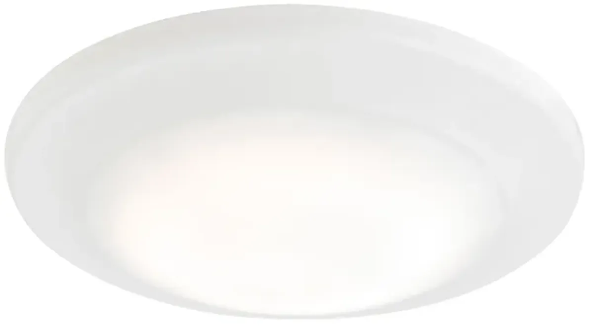 Plandome 1-Light Recessed Light in Clean White with Glass Diffuser