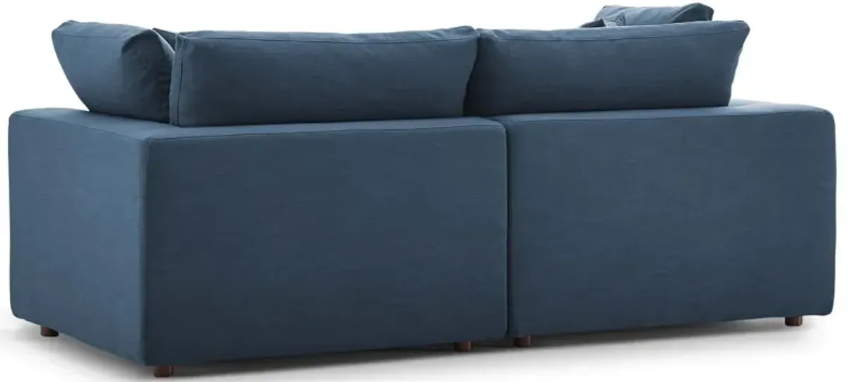 Commix Down Filled Overstuffed 2 Piece Sectional Sofa Set