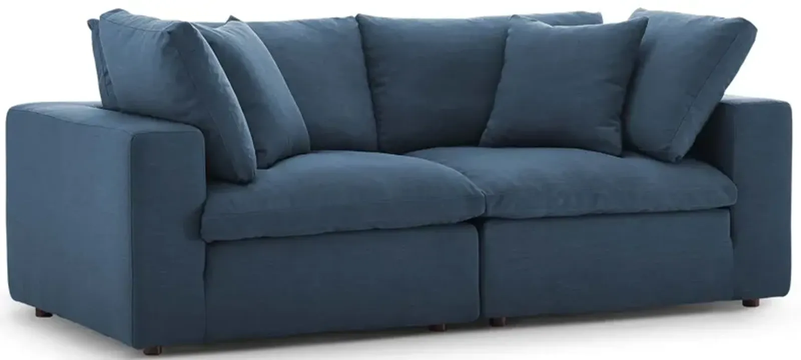 Commix Down Filled Overstuffed 2 Piece Sectional Sofa Set