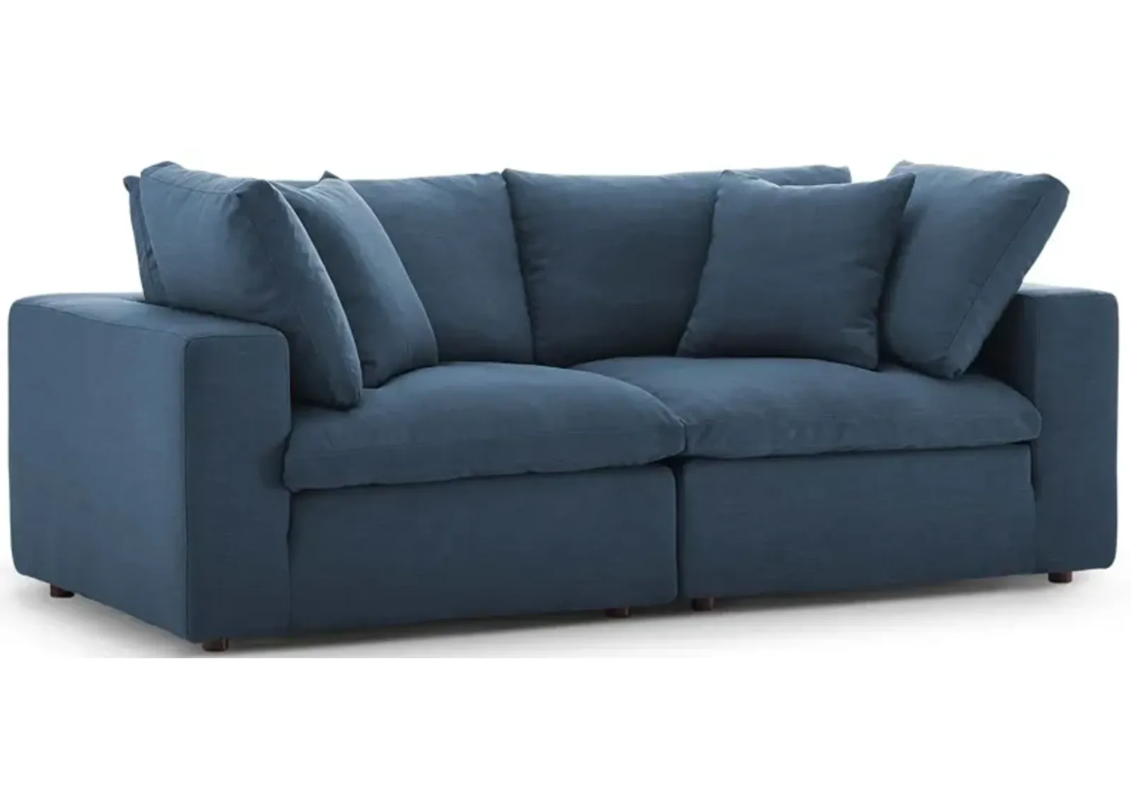 Commix Down Filled Overstuffed 2 Piece Sectional Sofa Set