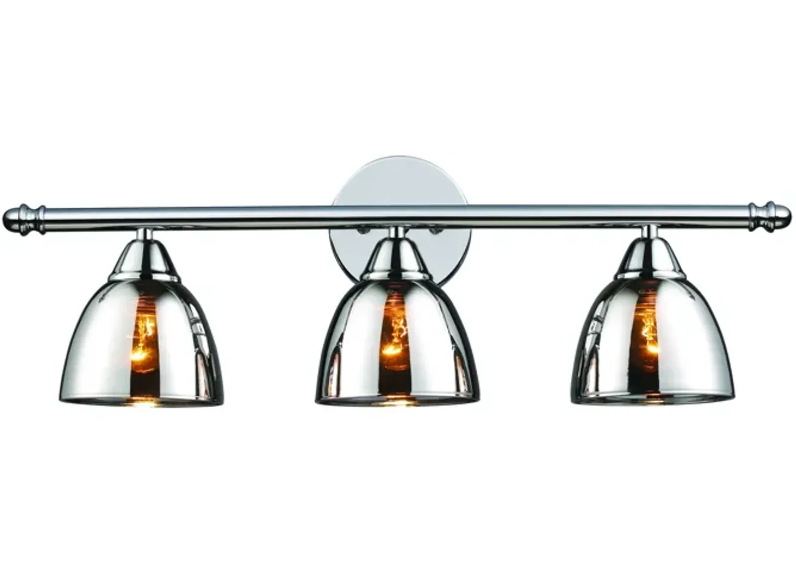 Reflections 23" Wide 3-Light Vanity Light - Polished Chrome